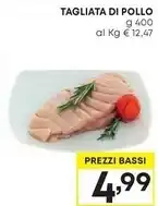 Pam Tagliata di pollo offerta