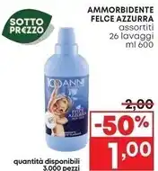 Pam Felce azzurra ammorbidente offerta