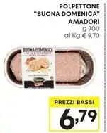 Pam Amadori polpettone buona domenica offerta