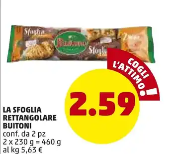 PENNY La Sfoglia Rettangolare Buitoni 2 x 230 g offerta