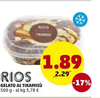 PENNY Rios Gelato Al Tiramisù 500 g offerta