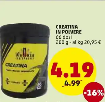 PENNY Creatina In Polvere 200 g offerta