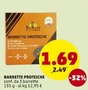 PENNY Barrette Proteiche 135 g offerta