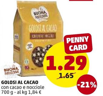 PENNY Golosi Al Cacao 700 g offerta