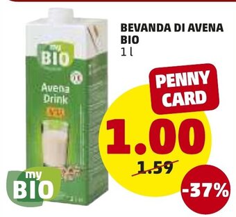 PENNY Bevanda Di Avena Bio 1 L offerta
