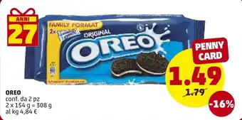 PENNY Oreo 2 x 154 g offerta