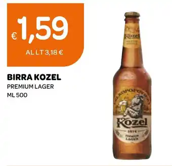 Ekom BIRRA KOZEL PREMIUM LAGER ML 500 offerta