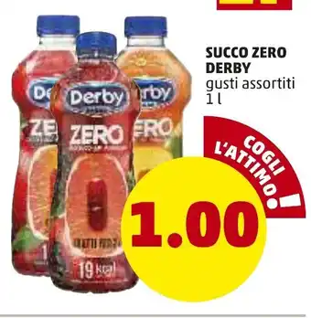 PENNY Succo Zero Derby 1 L offerta