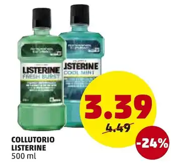 PENNY Collutorio Listerine 500 ml offerta
