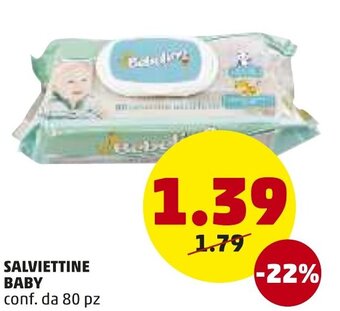 PENNY Salviettine Baby 80 pz offerta