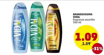 PENNY Bagnoschiuma Vidal 500 ml offerta