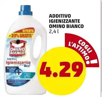 PENNY Additivo Igienizzante Omino Bianco 2.4 L offerta