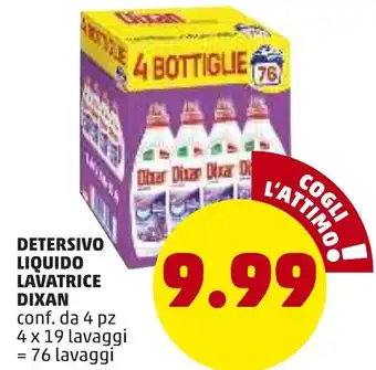 Detersivo Liquido Lavatrice Dixan 4 pz