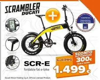 Expert Scr-e Foldable Fat E-bike offerta