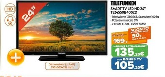 Expert Telefunken TE24550B40Q2D offerta