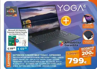 Expert Lenovo Notebook Convertibile Yoga 6 82FN000MIX offerta