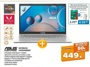 Expert Asus Notebook M415DAEB206T offerta