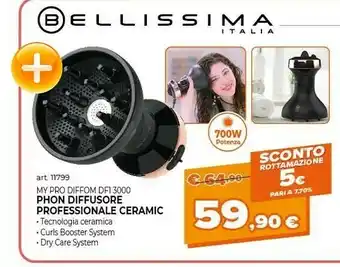 Expert Bellissima Phon Diffusore Professionale Ceramic offerta