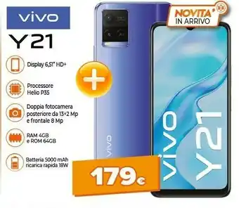 Expert Vivo Y21 6.51" 4 GB 64 GB 5000mAh offerta