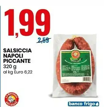 Eurospin La Bottega Del Gusto - Salsiccia Napoli Piccante 320 G(ml) offerta