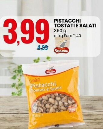 Eurospin Sibamba Pistacchi Tostati E Salati 350 G(ml) offerta