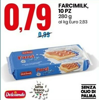 Eurospin Dolciando Farci Milk 280 G(ml) offerta