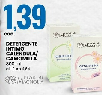 Eurospin Fior Di Magnolia Detergente Intimo Calendula offerta