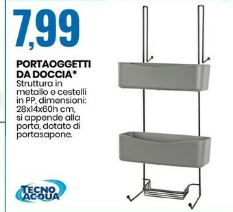 Eurospin Tecno Acqua Portaoggetti Da Doccia offerta