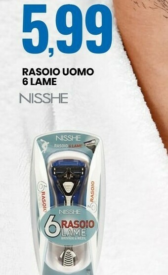 Eurospin Nisshe Rasoio Uomo 6 Lame offerta