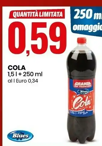 Eurospin Blues - Cola Original Taste 1750 G(ml) offerta
