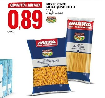 Tre Mulini Mezze Penne Rigate 1500 G(ml)