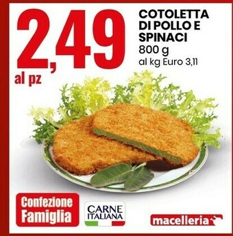 Cotoletta Di Pollo E Spinaci