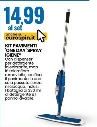 Eurospin Kit Pavimenti One Da Spray Igiene offerta