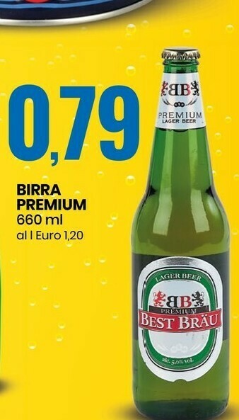 Eurospin Best Brau Birra Premium 660 G(ml) offerta