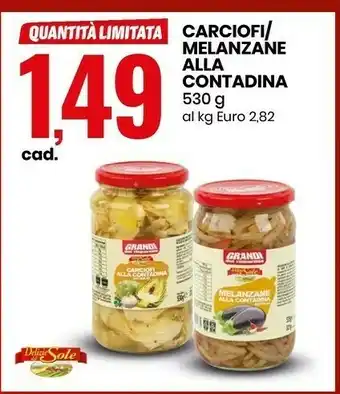 Eurospin Delizie dal Sole Carciofi / Melanzane Alla Contadina offerta