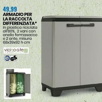 Eurospin Armadio La Raccolta Differenziata offerta
