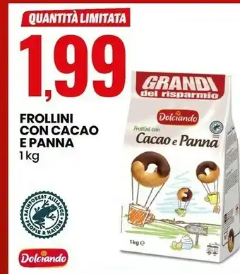 Eurospin Dolciando Frollini Con Cacao E Panna offerta