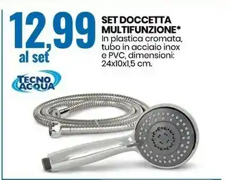 Eurospin Tecno Acqua Set Doccetta Multifunzione offerta
