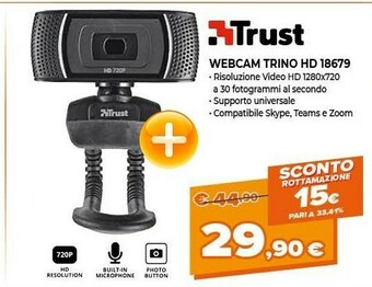 Expert Trust Webcam Trino Hd 18679 offerta