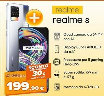 Expert Realme 8 offerta