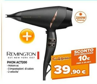 Expert Remington AC7200 2200 W Nero offerta