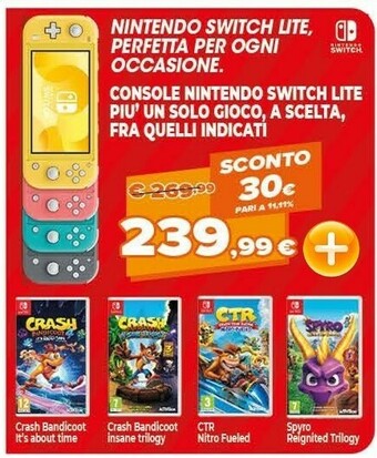 Expert Nintendo Switch Lite offerta