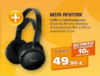 Expert Jbl Sony MDR-RF811RK offerta