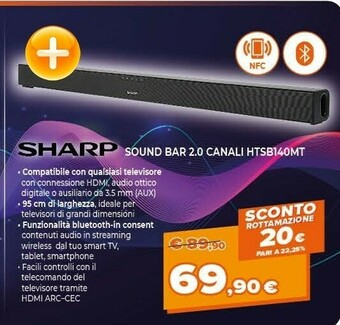 Expert Sharp HTSB140MT offerta