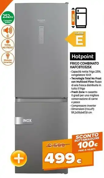 Expert Hotpoint Frigo Combinato HAFC8TO32SX offerta