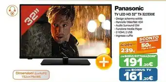 Expert Panasonic Tv LED TX-32J330E offerta