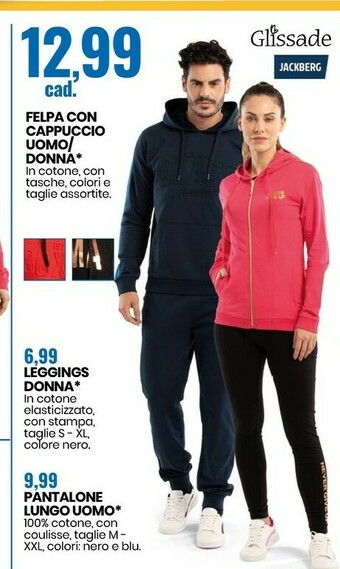 Eurospin Felpa Con Cappuccio Uomo / Donna offerta