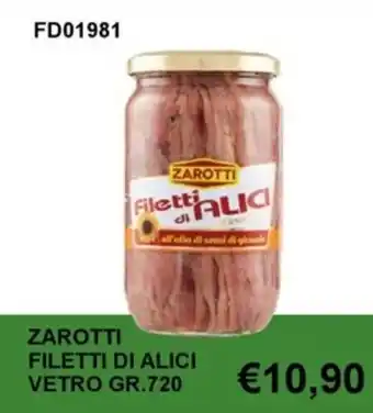 ZAROTTI FILETTI DI ALICI VETRO GR.720