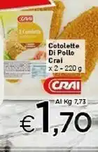 Crai Crai - Cotolette Di Pollo 220 G offerta