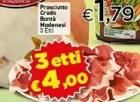 Crai Bontà Modenesi Prosciutto Crudo offerta